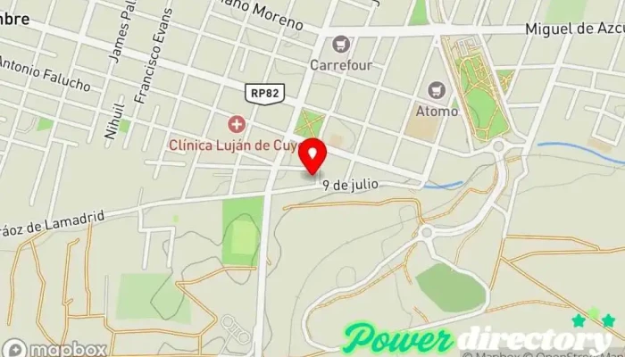 mapa de GMF Prestamos personales Agencia de préstamos en Luján de Cuyo
