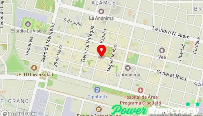 mapa de Golcred Institución financiera, Agencia de préstamos en Cipolletti