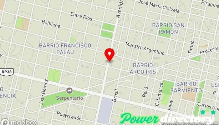 mapa de Goya Préstamos Comercio en Goya