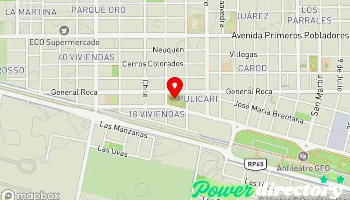 mapa de Gral. Fernandez Oro  en Gral. Fernandez Oro