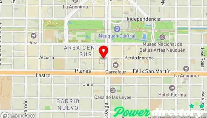 mapa de Gran Cooperativa Asociación u organización en Neuquén