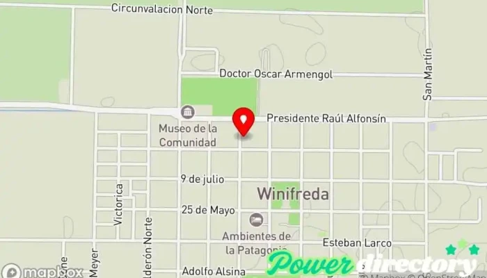 mapa de Grupo Asegurador La Segunda Agencia aseguradora de automóviles en Winifreda