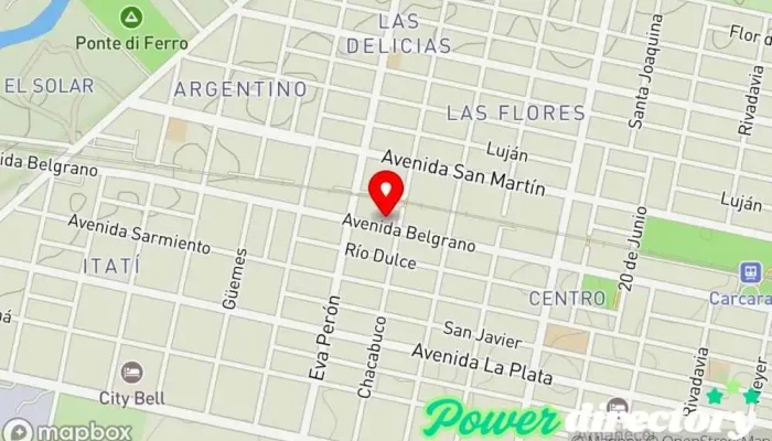 mapa de GRUPO CIUDAD DE CARCARAÑA Tienda de electrodomésticos, Tienda de móviles en Carcaraña