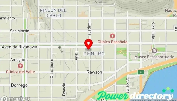 mapa de Grupo Da Vinci Servicios Financieros Institución financiera en Comodoro Rivadavia