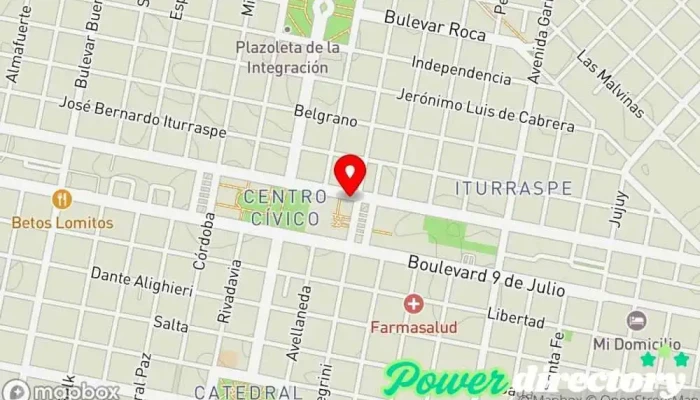 mapa de Grupo Dinámica SRL Consultora financiera, Asesor, Planificador financiero, Servicio de inversiones, Agencia inmobiliaria, Consultor inmobiliario, Organización de servicios sociales en San Francisco