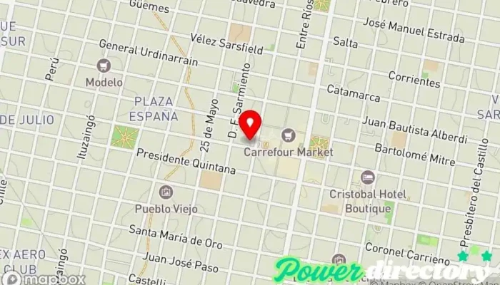 mapa de GRUPO ROBLE Consultora financiera en Concordia