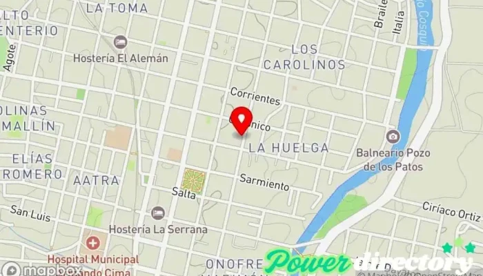 mapa de Harmony Cosquin Tienda de belleza y salud en Cosquín