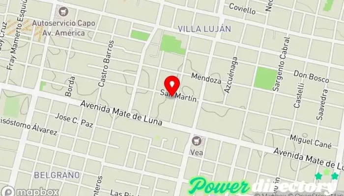 mapa de I Nonni Panadería en San Miguel de Tucumán