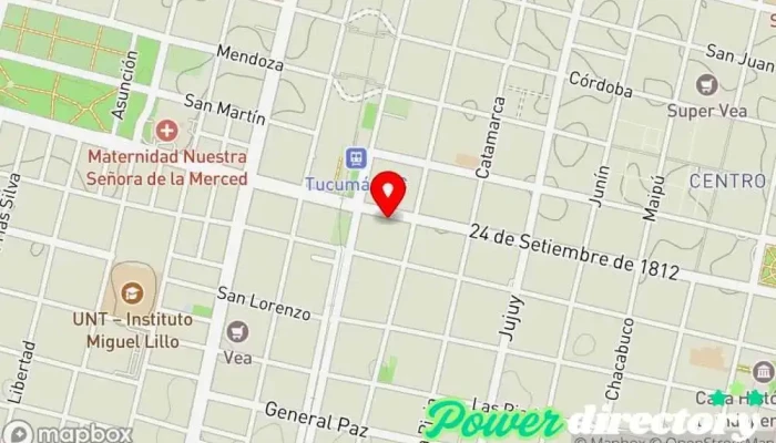 mapa de Il Pane Panadería en San Miguel de Tucumán