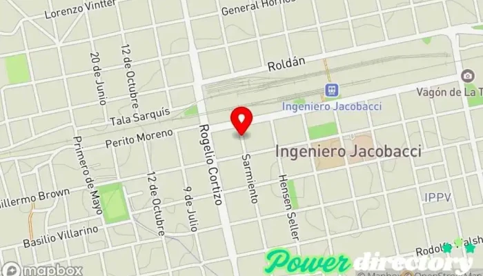 mapa de Imprenta Jacobacci Imprenta comercial, Imprenta en Ingeniero Jacobacci