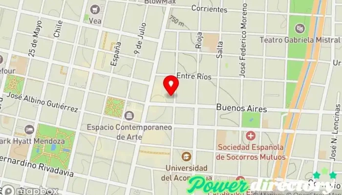 mapa de INCA CREDITOS Consultora financiera en Mendoza