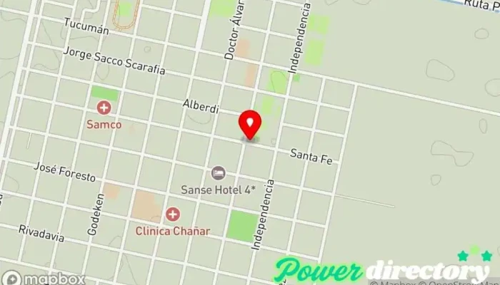 mapa de Independiente Atletic Club Club social en Chañar Ladeado