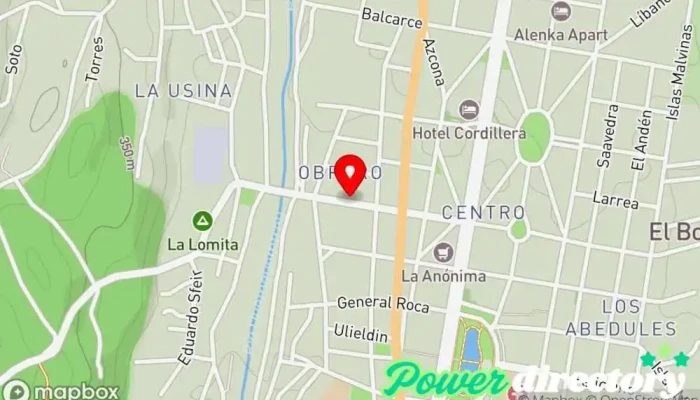 mapa de Instituto Alas de Angel Escuela de masajistas en El Bolsón