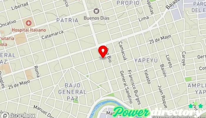 mapa de Instituto Balbuena Rehabilitacion Osteópata, Kinesiólogo, Fisioterapeuta en Córdoba