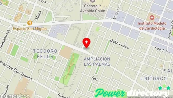 mapa de INSTITUTO GEORGII - Rehabilitación Kinésica Integral y Neurorehabilitación Fisioterapeuta en Córdoba