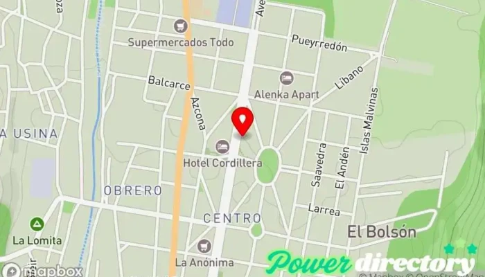 mapa de Instituto Médico De La Comunidad Grupo médico en El Bolsón
