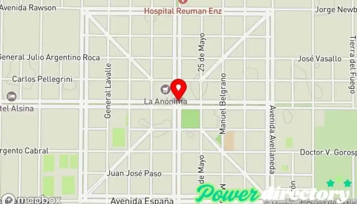 mapa de Int. Alvear  en Int. Alvear