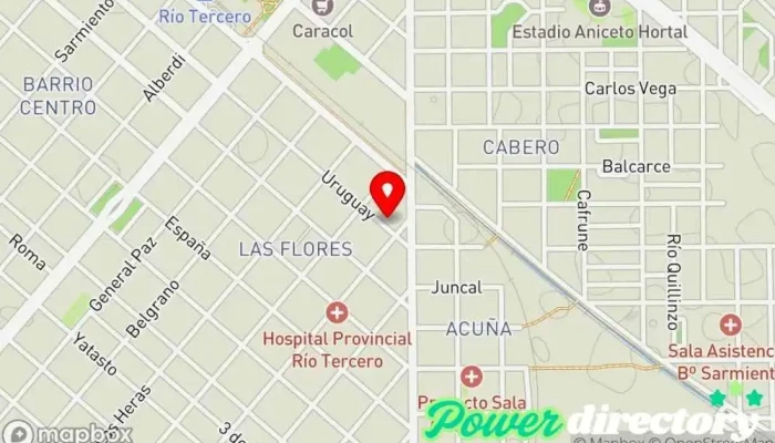mapa de Integritas Río Tercero Centro de rehabilitación en Río Tercero