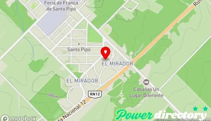 mapa de IPLyC Misiones Administración de loterías en Santo Pipo
