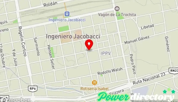 mapa de Ippv Centro comunitario en Ingeniero Jacobacci
