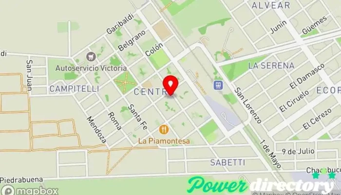 mapa de ISFI Rehabilitaciòn & Pilates Centro de salud y bienestar en Alvear