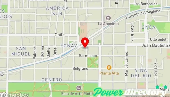 mapa de Itar Plottier Agencia de préstamos en Plottier