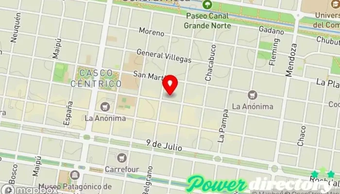 mapa de I.t.o.r. Rehabilitacion  en Gral. Roca