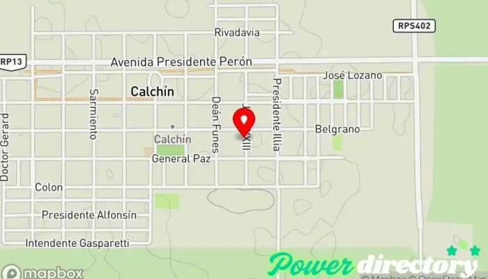 mapa de JA. Rehabilitación Fisioterapeuta en Calchín