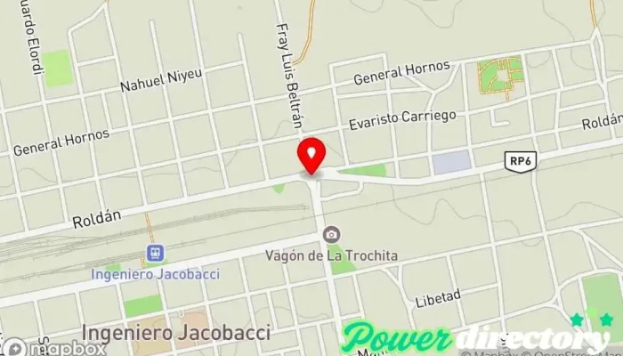 mapa de Jacobacci.clasesdemanejo Autoescuela en Ingeniero Jacobacci