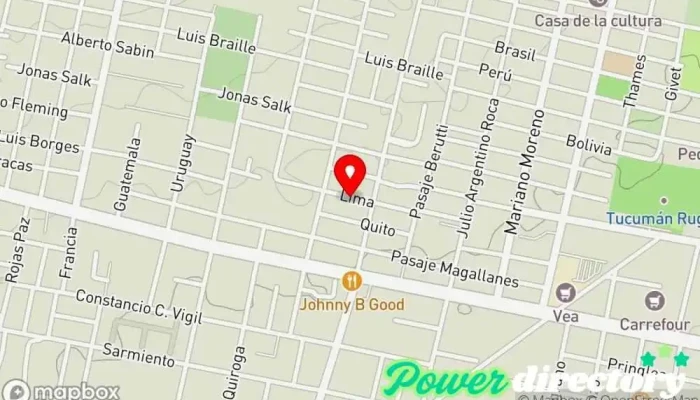 mapa de Jerkia pasteleria Pastelería en Yerba Buena