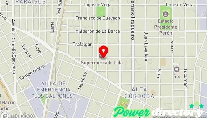 mapa de Kinefit TPA Kinesiólogo, Fisioterapeuta, Centro de rehabilitación en Córdoba