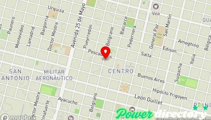 mapa de KINEO Kinesiologia y Osteopatia Centro de rehabilitación en Villa Mercedes