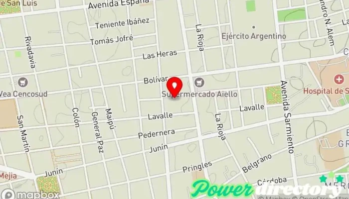 mapa de KINESIO PLUS REHABILITACIÓN Centro de rehabilitación en San Luis