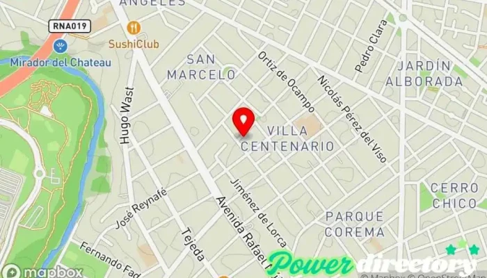 mapa de Kinesiología y Fisioterapia Cba Fisioterapeuta en Córdoba