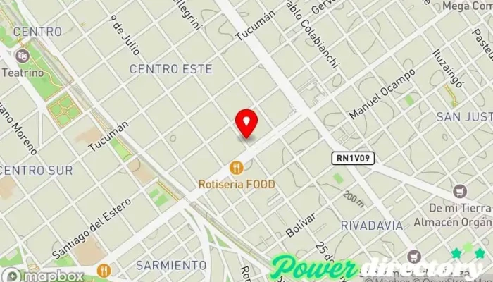mapa de Kinesiologia y fisioterapia Fer Rodriguez Kinesiólogo, Fisioterapeuta en Córdoba