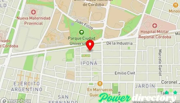mapa de Kinesiología y fisioterapia Centro de salud y bienestar en Del Campillo