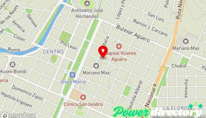 mapa de KINESIOLOGÍA Y FISIOTERAPIA Fisioterapeuta en Jesus María