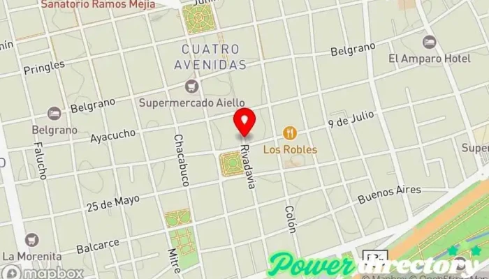 mapa de Kinesiólogos Y Fisioterapeutas  en San Luis