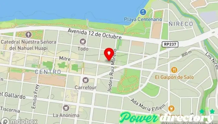 mapa de Kinesiosport Osteópata en San Carlos de Bariloche