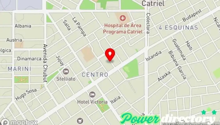 mapa de Kinesis Fisioterapeuta en Catriel