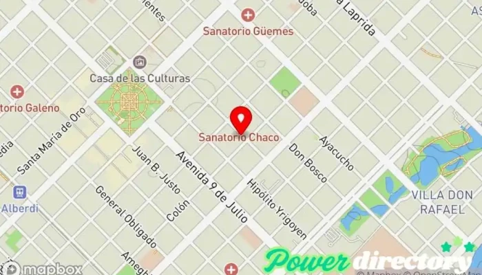 mapa de Klga. Dubienczuk, Ana Nelly Fisioterapeuta en Resistencia
