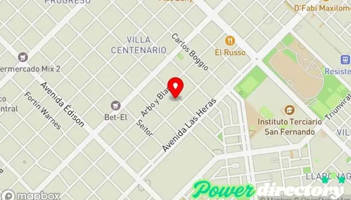 mapa de Klga. Jara, Roberta Virginia Fisioterapeuta en Resistencia