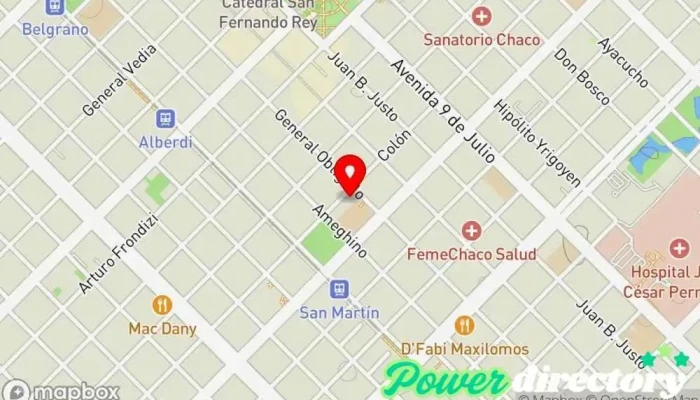 mapa de Klga. Rey, Graciela Anali Fisioterapeuta en Resistencia