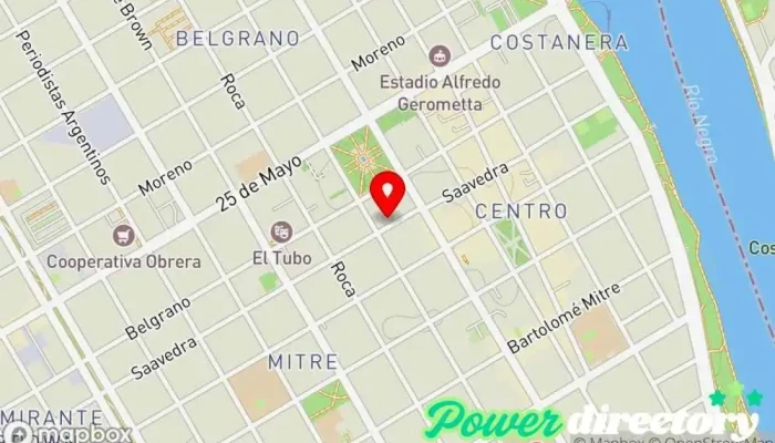 mapa de La Capital - Creditos y Finanzas Banco en Viedma