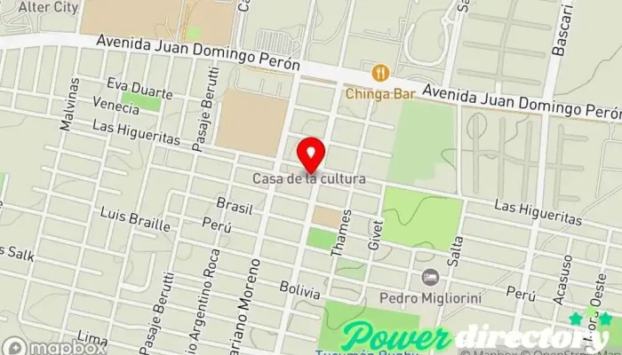 mapa de La Casa de Pequita Panadería en Yerba Buena