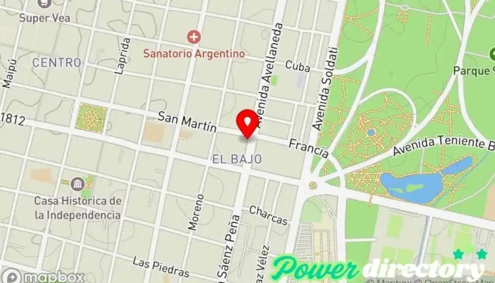 mapa de La Gustosa Panadería Artesanal Panadería en San Miguel de Tucumán