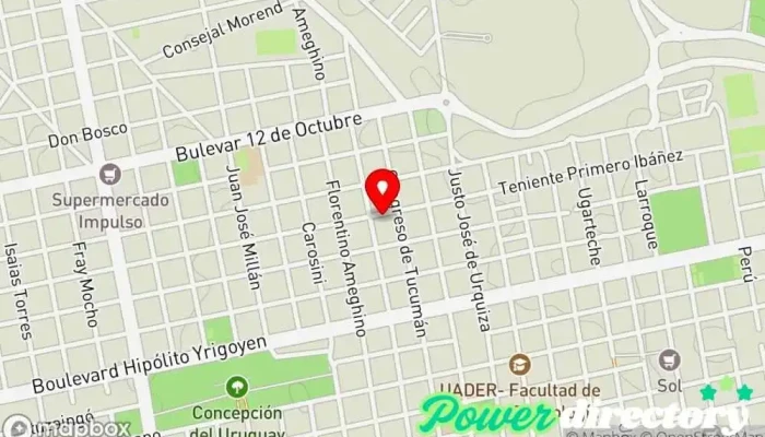 mapa de La Pastelería de Ana Panadería en Concepción del Uruguay