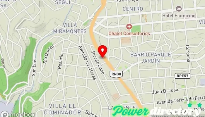 mapa de La Segunda Seguros La Falda Corredor de seguros en La Falda
