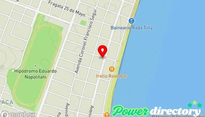 mapa de La Segunda Seguros Compañía de seguros en Rada Tilly