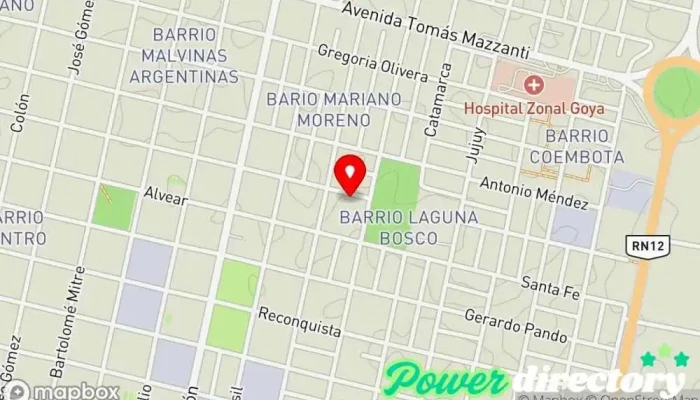 mapa de La Veneciana Panadería en Goya